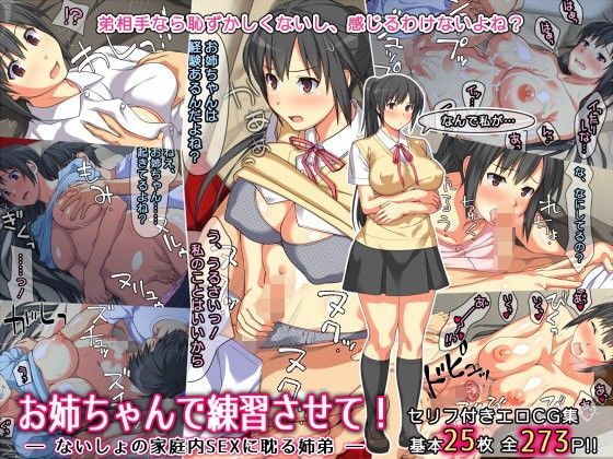 【羞恥】お姉ちゃんで練習させて！ ― ないしょの家庭内SEXに耽る姉弟 ―❤｜評価4.58