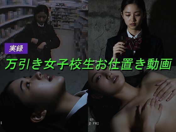 【制服】万引き女子校生のお仕置き謝罪動画 13❤｜評価