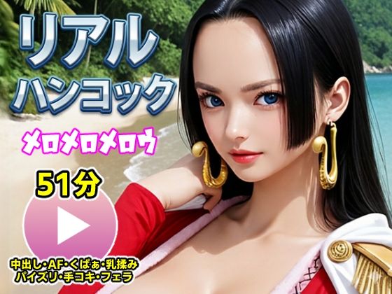 【動画・アニメーション】ワンピー○ リアルハンコック【動画】メロメロメロウ❤｜評価5.00