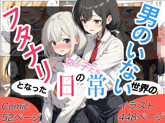 【制服】男のいない世界のフタナリとなった女の子たちの日常〜コミック52P＋CG集448P〜❤｜評価